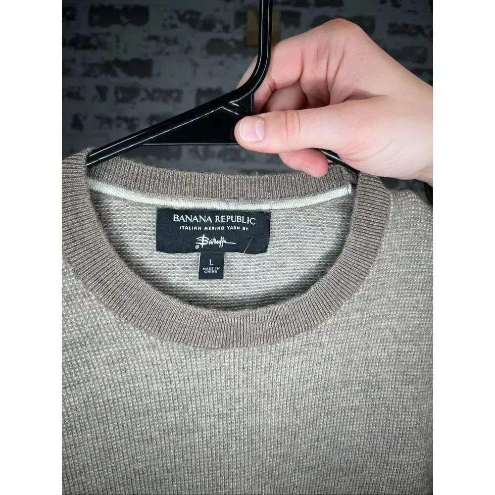 Banana republic | men Italian merino wool brown sweater
